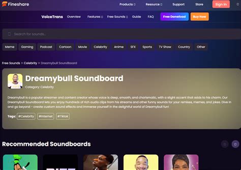 dreamy bull sounds|Dreamybull Soundboard